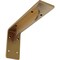 Ekena Millwork Embrey Steel Bracket, Hammered Gold 2"W x 8"D x 4 1/4"H BKTM02X08X04EBHGO - alternate 1
